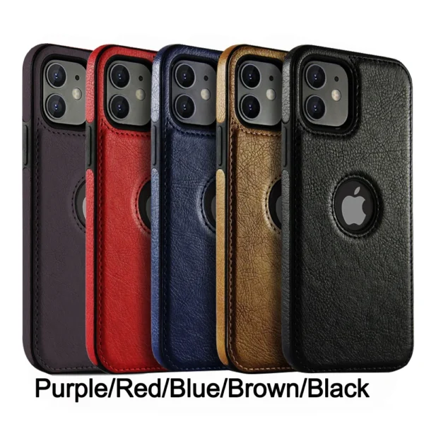 Ultra Thin Slim Business Leather Cover For iPhone 17 Air 16 15 14 13 12 11 Pro Max XS XR X 7 8 Plus SE 2022 2023 Shockproof Phone Case