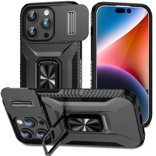Slide Camera Military Magnetic Phone Case For IPhone  17 Air 16 15 14 13 12 11 Pro Max Plus XSMAX XR X XS 6G 7G 8G 7P 8P For Apple Grade Heavy Duty Shockproof Armor Back Cover