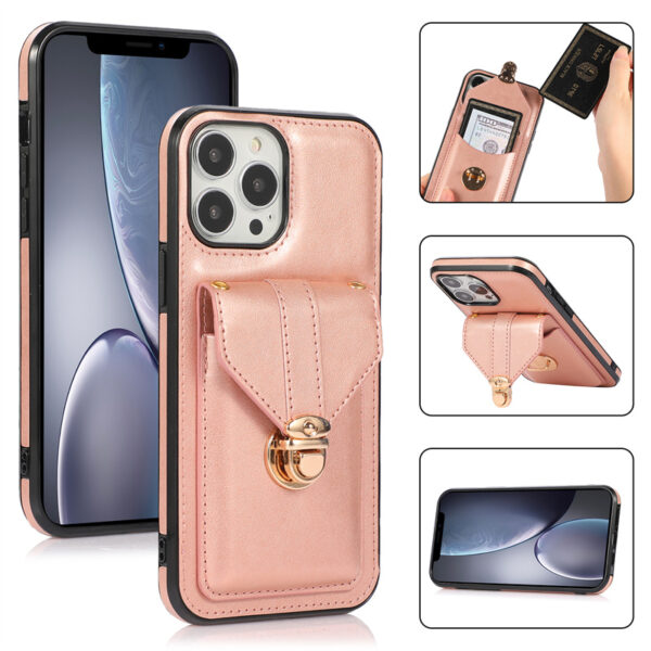 Luxury Wallet Card Crossbody Phone Case for iPhone  17 Air 16 15 14 13 12 11 X XS Pro Max Mini 7 8 Plus Wallet Card Phone Case