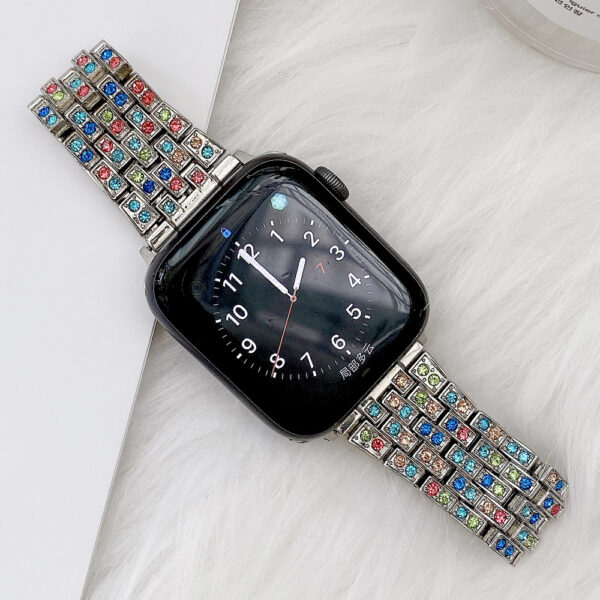 Metal Diamond Strap for Apple Watch Ultra 49mm 8 7 45mm 41mm Stainless Steel for iWatch Series 6 5 4 SE 3 38mm 42mm 44mm 40mm
