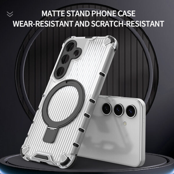 Ring Holder Stand Phone Case for Samsung Galaxy S23 S24 Plus Ultra A13 A14 A15 A25 A34 A35 A54 A55 Shockproof Hard Back Cover