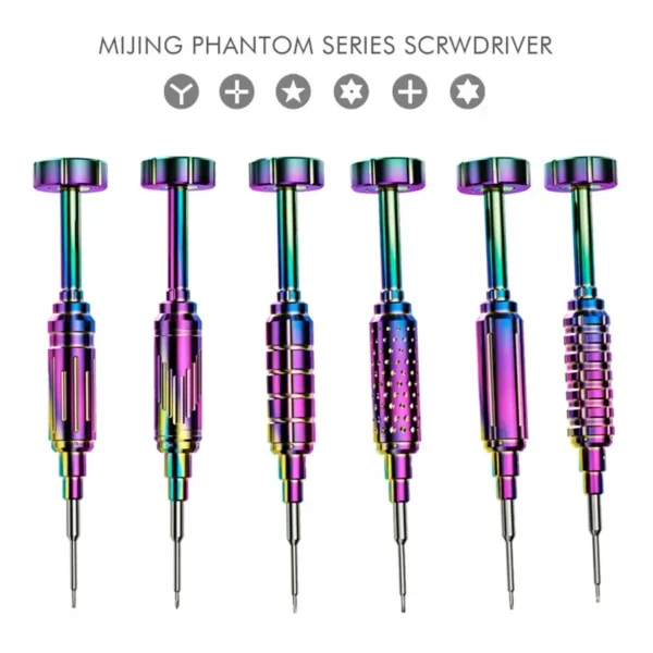 MIJING Phantom Screwdriver Series Screwdriver Suits High-Precision Y0.6 PH000 Pentalobe 0.8 M2.5 T1 Bits OEM for Mobile Phone
