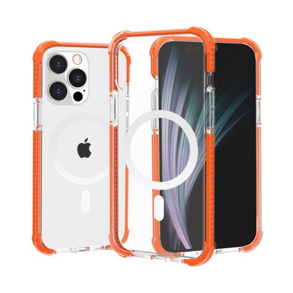 Magsafe Case for iPhone  17 Air 16 15 14 13 Promax Plus Phone Case iPhone13 Transparent Magnetic Drop-Resistant Acrylic TPU PC Airbag Cover