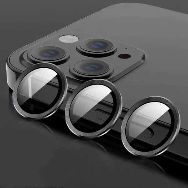 Camera Lens Protection Glass For IPhone 16 15 14 13 12 Pro Max Lens Metal Ring Protector On For IPhone 13 Mini 14 15 Plus 12 Pro Max Film