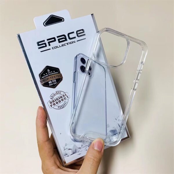 Space Acrylic Crystal Clear Case for IPhone 17 Air 16 15 14 13 12 11 Pro Max Mini XS XR X 8 7 6 6S Plus SE 2020 13Pro 12Pro IPones TPU Cover