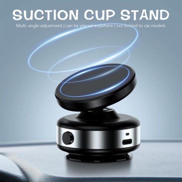 360°rotatable Vacum Car Holder For IPhone Magnetic Car Mount Vacuum Phone Holder