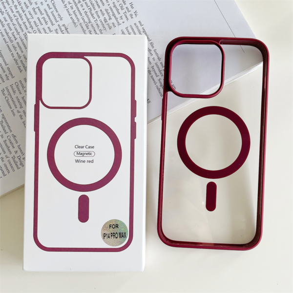 Original Clear Bumper Magnetic For Magsafe Case For iPhone 17 Air 16  15 14 13 12 11 Pro Plus Max Mini X XS XR 7 8 SE3 Wireless Charging Cover