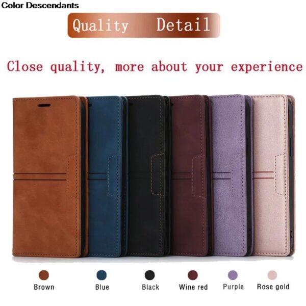 Flip Case For Samsung Galaxy S25 S24 S23 S22 S21 S20 S10 S9 S8 S7 Note 8 9 10+ 20 Plus Ultra Leather Wallet Magnetic Book Cover For Galaxy Funda