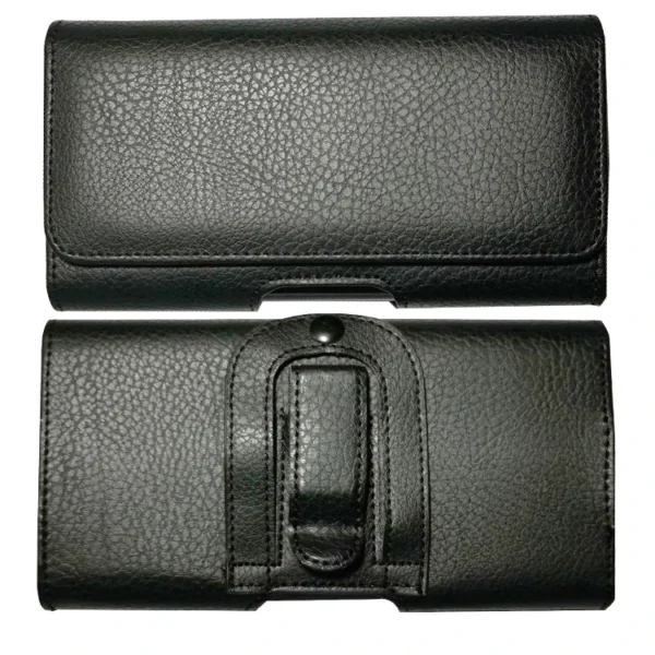 4.7-6.9 Inch Smartphone Litchi Pattern PU Horizontal Leather  Pouch Case with Holster Belt Clip and Two Loops