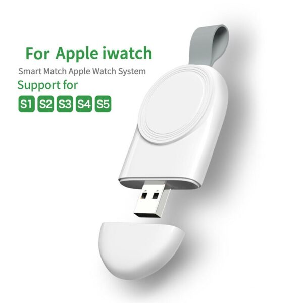 Mini Portable Wireless Charger for Apple iWatch 1 2 3 4 5 Dock Adapter Fast Charging Charger Smart Watch Wireless Charging Base
