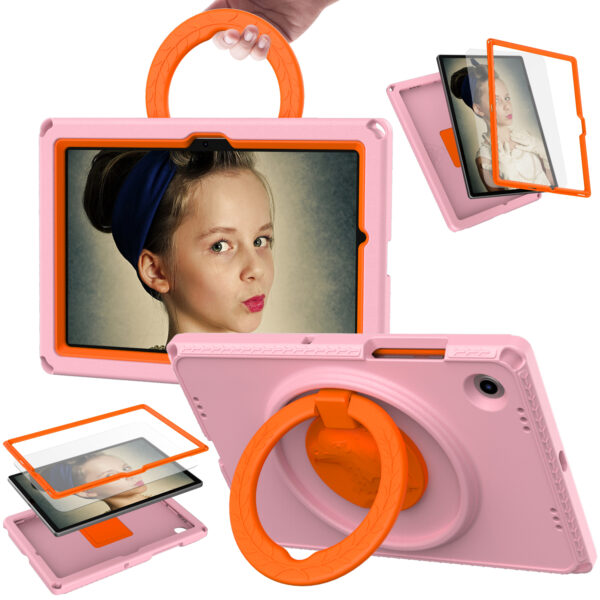 Case For Samsung Galaxy TAB A8 10.5  X205 Cover 360 Rotating Shockproof Bracket Kids EVA Protective For A7 Lite 8.7 T225 T295