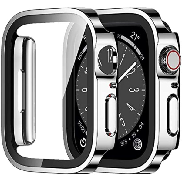 Waterproof Case for Apple Watch 10 7 8 9 45mm 41mm 46mm Screen Protector Glass+Cover Bumper Tempered iWatch 5 SE 6 44mm 40mm Accessories