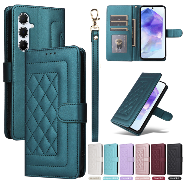 Leather Flip Case For Samsung Galaxy A05S A16 A36 A56 A15 A25 A35 A55 A54 A34 A24 A14 A52 A72 A73 A53 A33 A13 A32 A22 A12 Wallet