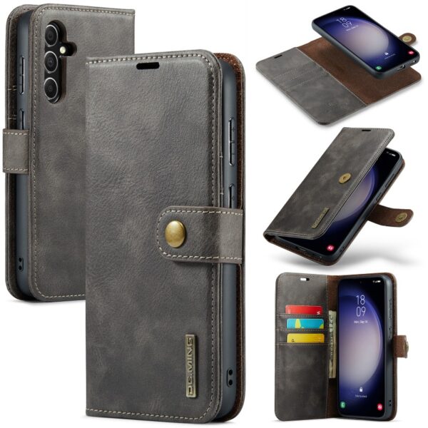 Detachable Wallet Leather Phone Case for Samsung Galaxy S24 S22 Ultra Plus S23 S21 FE A15 A35 A55 A54 A34 A24 Card Holder Cover