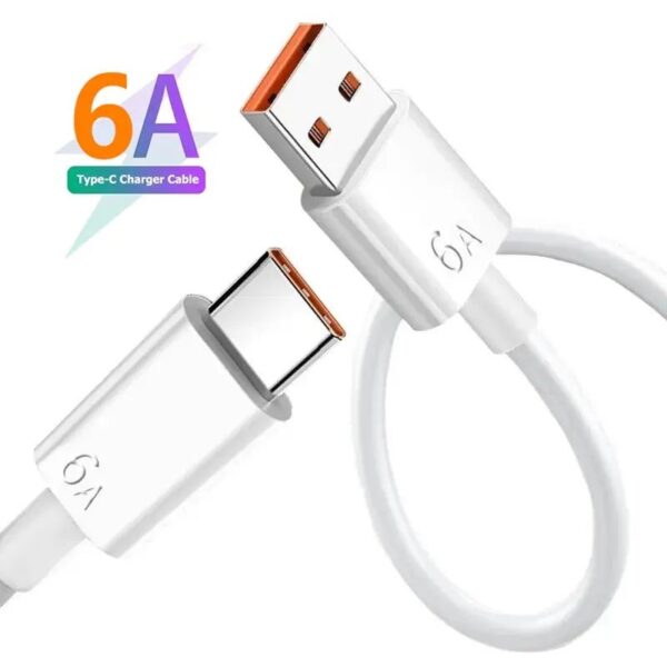 1m Usb Data fast Charging Cable 6a Usb C-type Cable Type C Charging Usb-c Fast Charger Data Cable