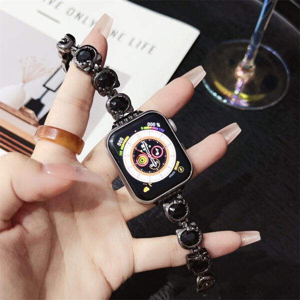 Jewelry strap For Apple Watch band ultra 2 49mm 45mm 41mm 40mm/44mm 38/42 Women Diamond Bracelet iWatch Series 9 8 7 6 5 4 3 SE