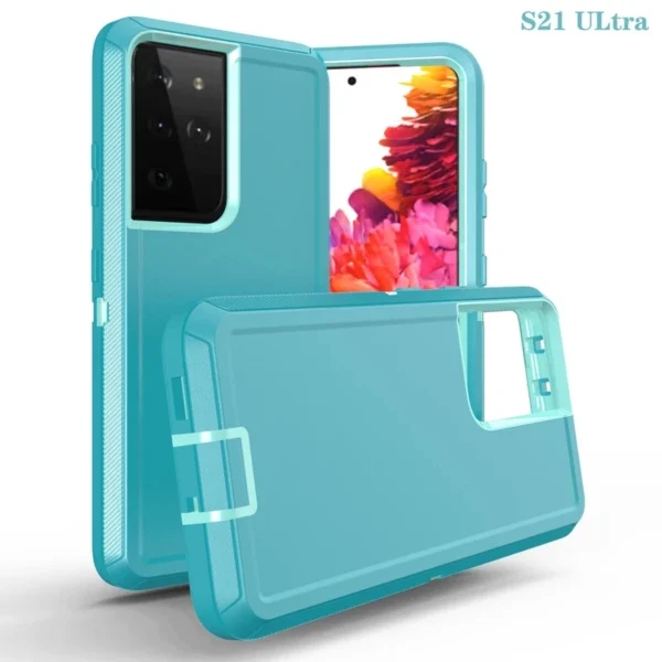 3 IN 1 Heavy Duty Armor Shockproof Dust-Proof Case For Samsung Galaxy S24 S23 S22 S21 S20 Ultra S10 S9 Plus Note 20 10 9 8 Cover