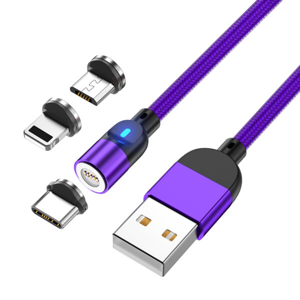 USB C Magnetic 3A Fast Charging Cable Data Transmission Micro USB Type C Cable Mobile Phone Cord For iPhone xiaomi Charging Wire